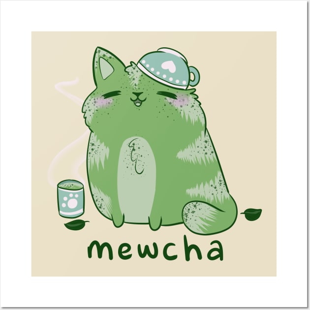 Mewcha Wall Art by SharpieSam